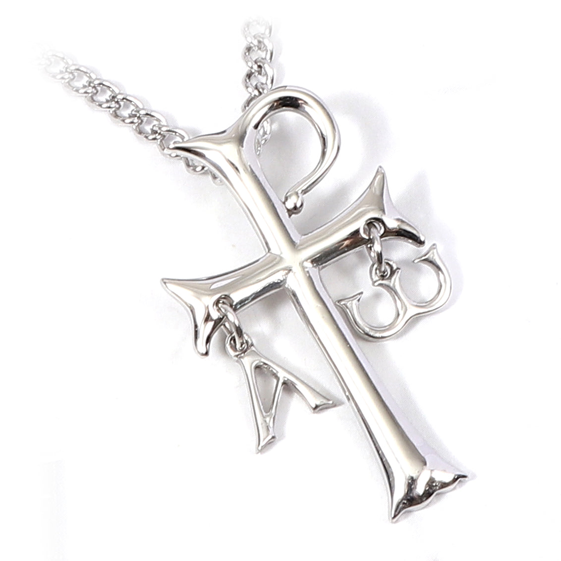 Alpha Omega Cross Necklace