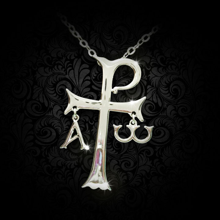 Alpha Omega Cross Necklace